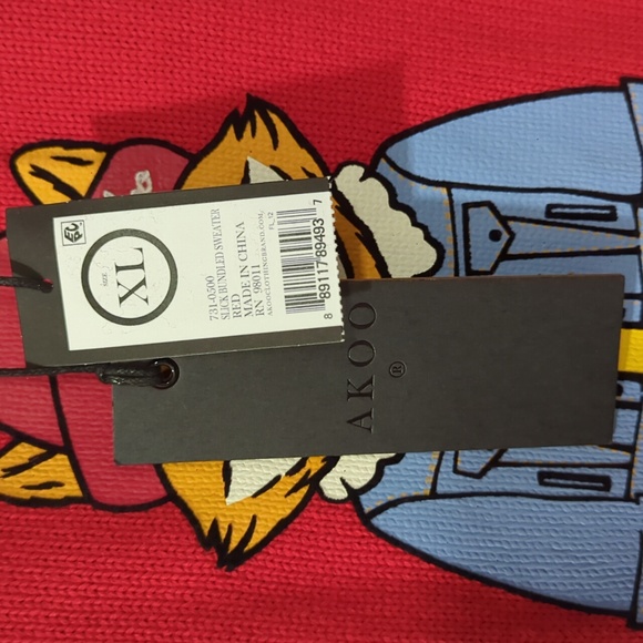 NWT Akoo Mens Slick Bundled Sweater (Red) XL - Picture 4 of 5